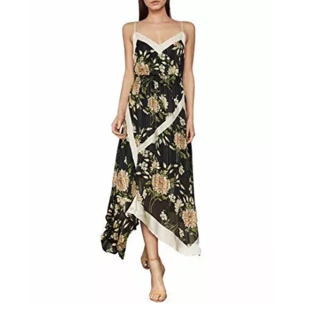 BCBGMaxAzria Garden Floral Handkerchief Dress Sz 4